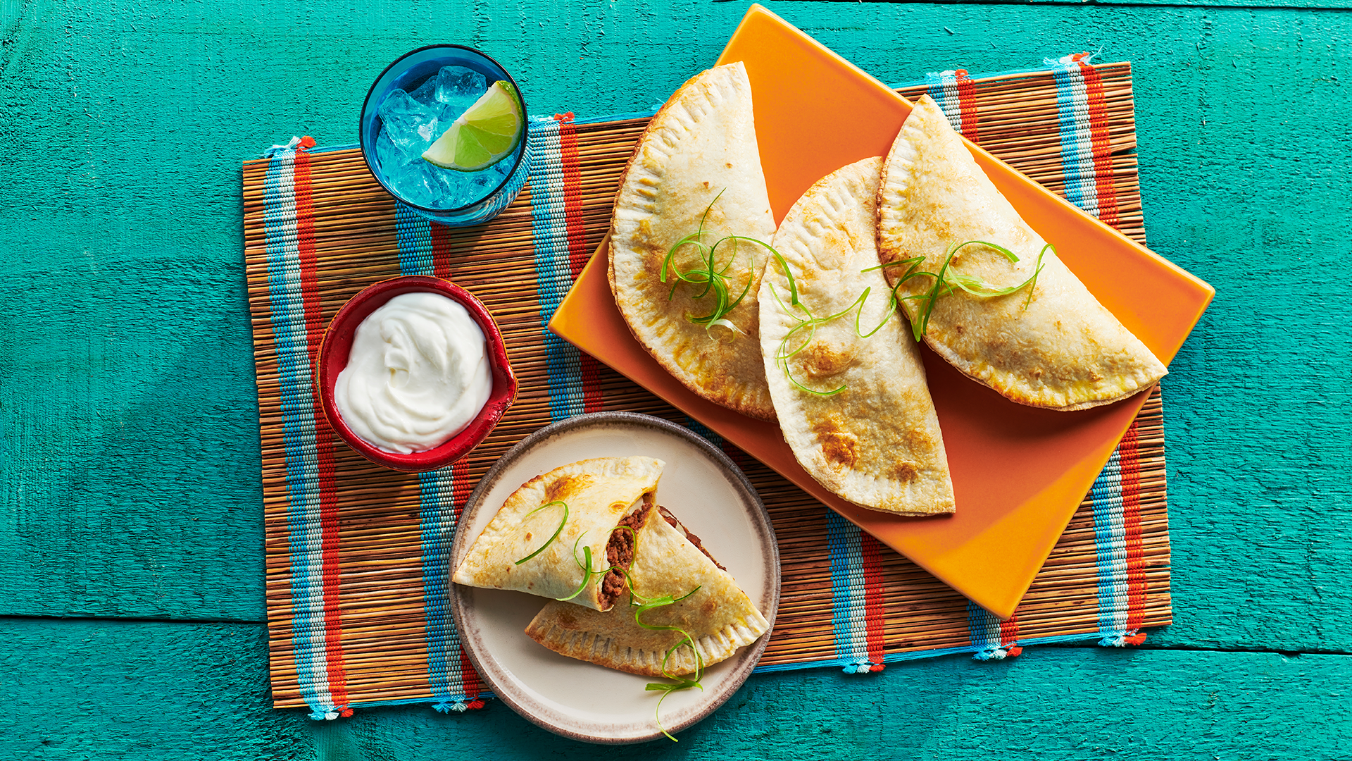 Beef and Bean Tortilla Empanada