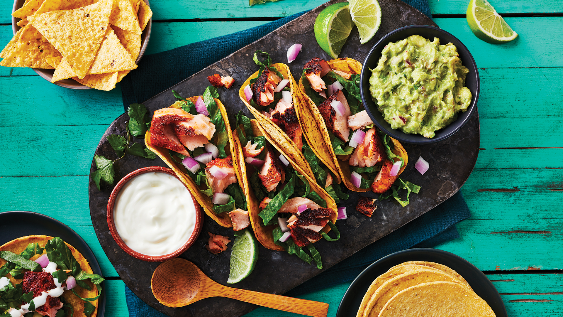Blackened Salmon Tacos