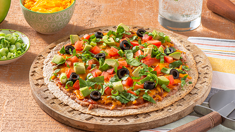 Veggie Taco Tortilla Pizza