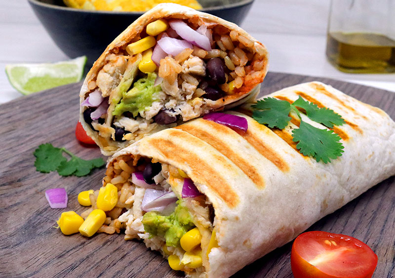 Chicken, Rice Burrito Recipe