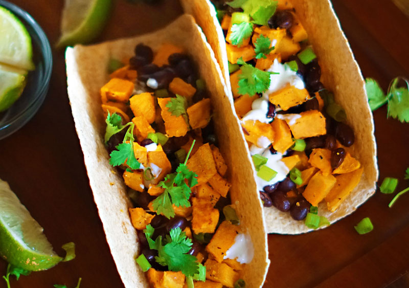 Sweet Potato and Black Bean Tacos