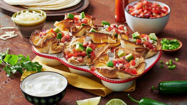 Chicken Tostada Cups