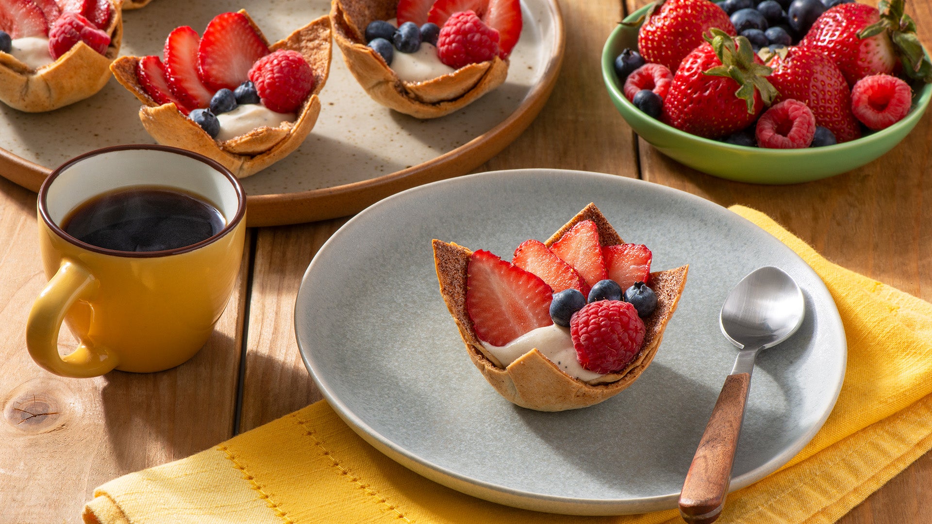 Mexican Spiced Coffee Tortilla Dessert Cups