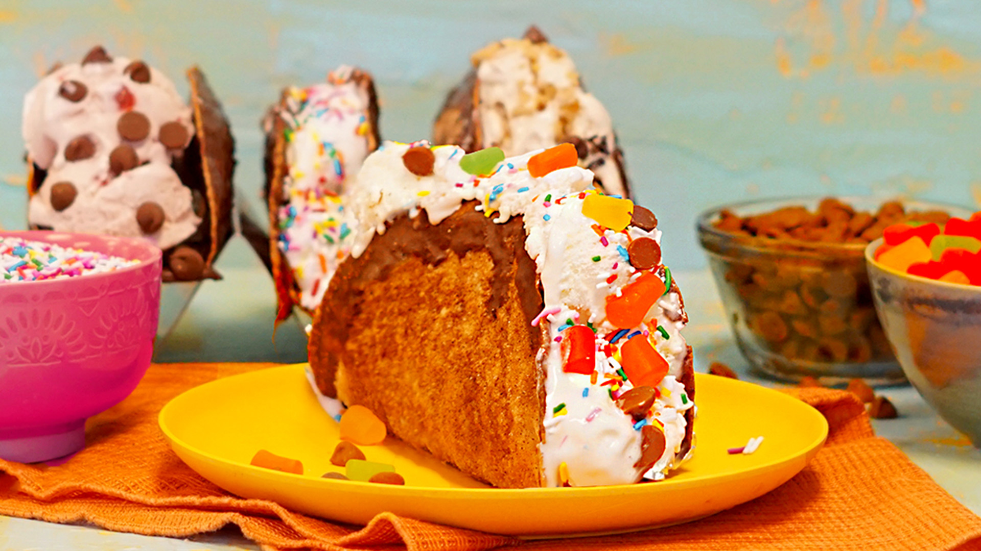 Ice Cream Churro Tacos