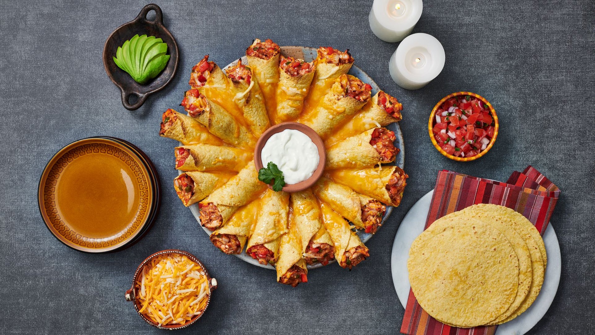 Tortilla Wreath