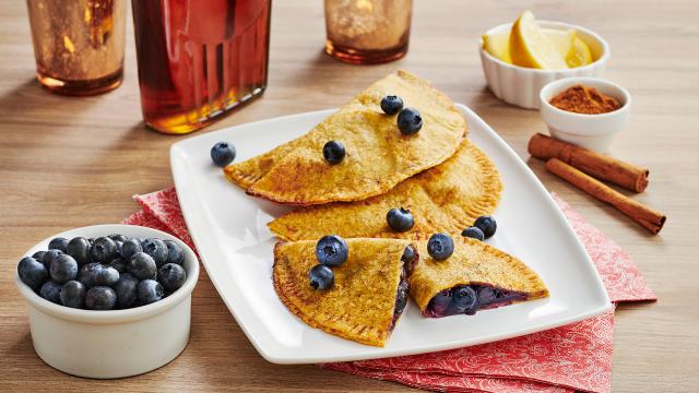Frozen Blueberry tortillas Pockets