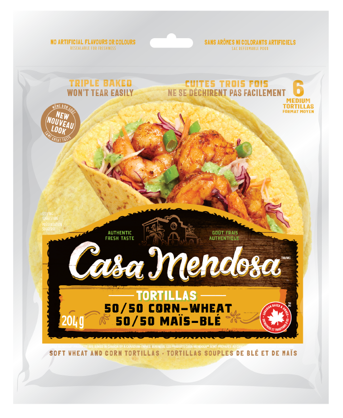 Maïs-blé 50/50 6 tortillas moyennes