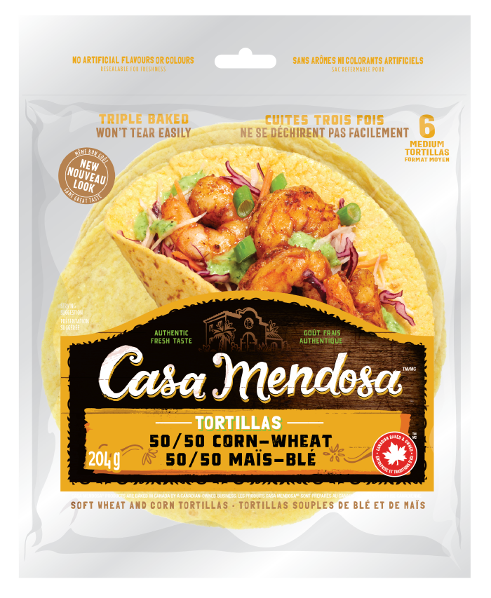 Maïs-blé 50/50 6 tortillas moyennes