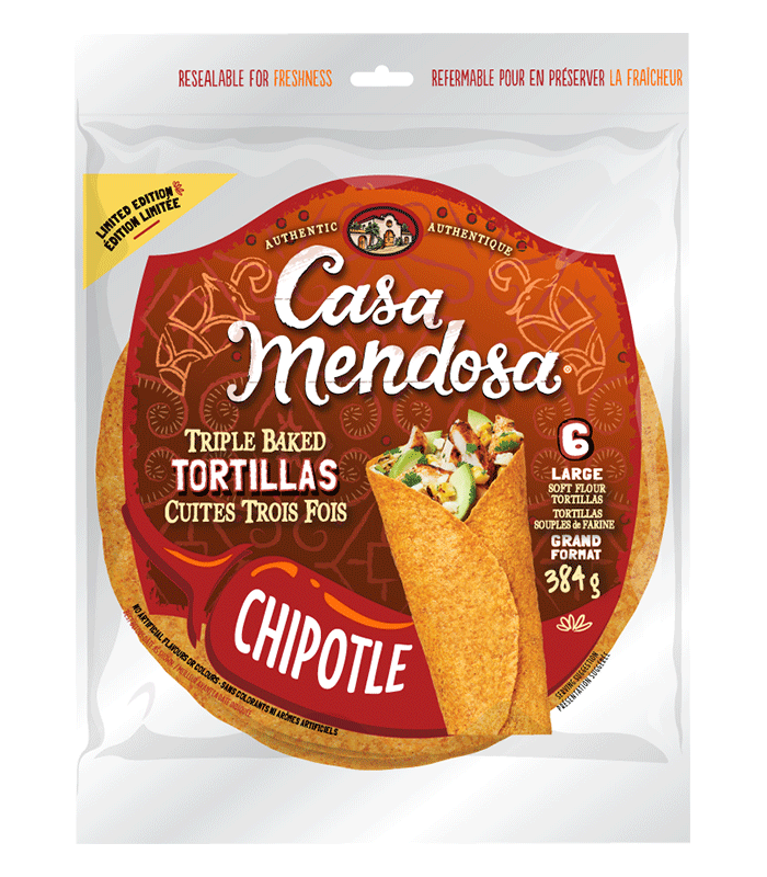 Chipotle 6 Large Tortillas